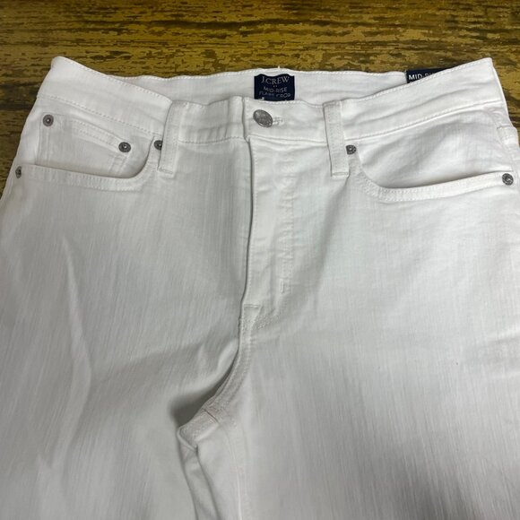 J. Crew Factory Flare Crop White Jean in Signature Stretch  Sz 29  BO933 - Picture 6 of 12